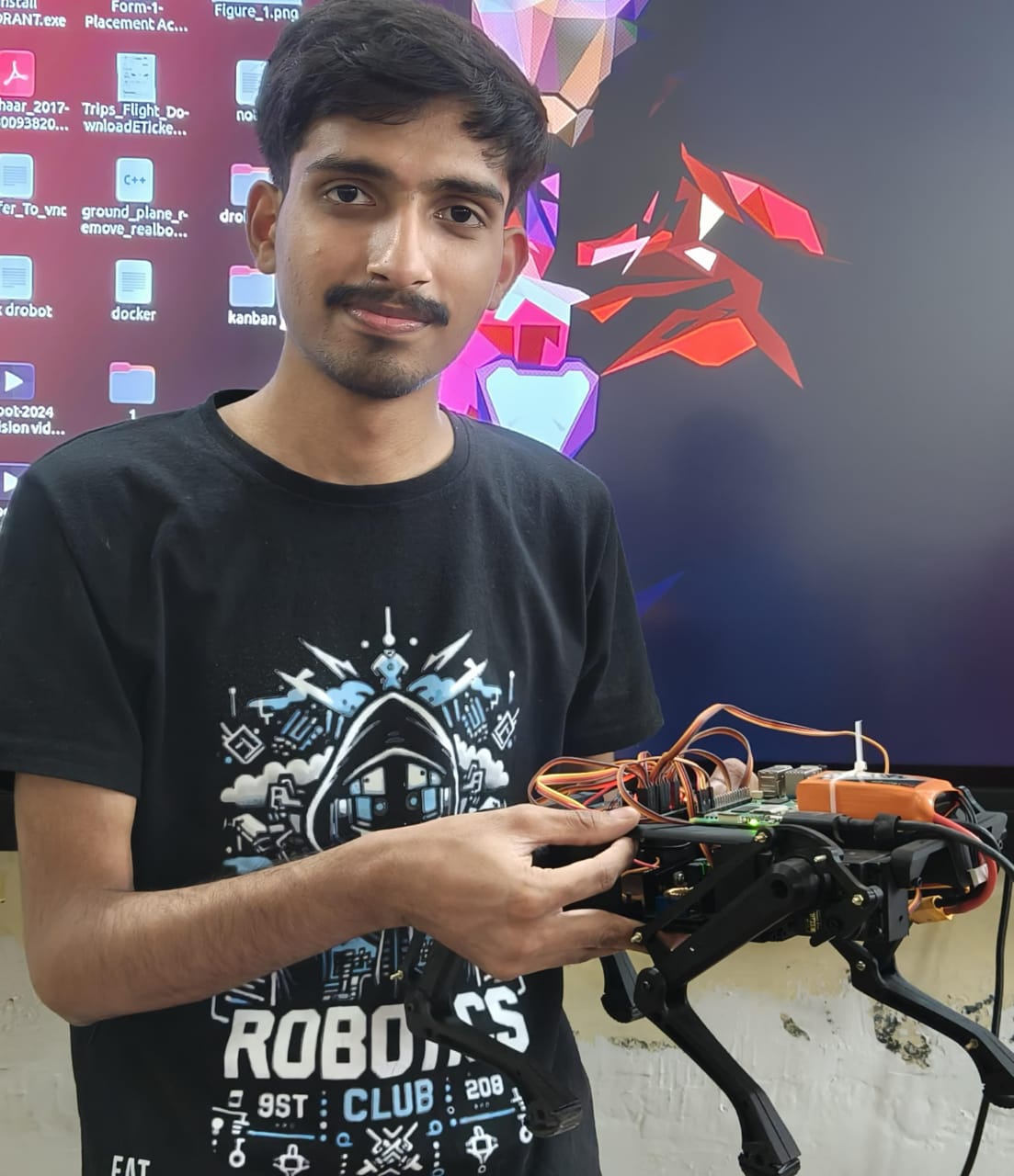 Human-Friendly Mini Quadruped Robot